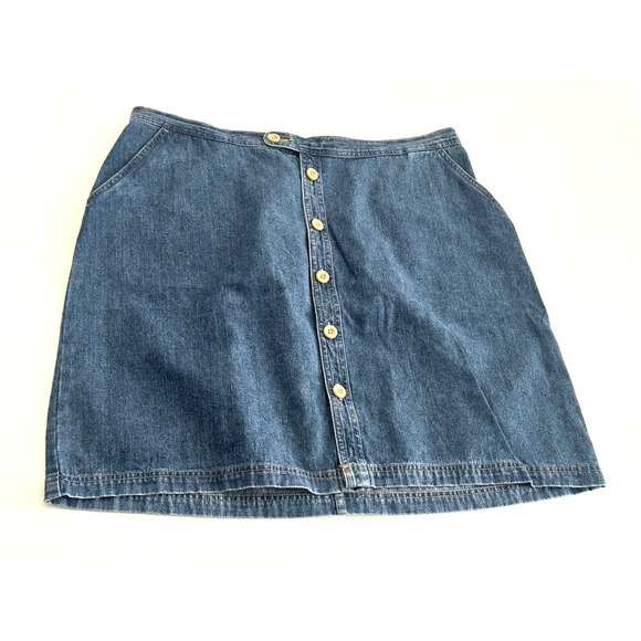 Women's Jean Skirt by CJ Banks Women’s Blue Jean Denim Skirt Skirt 18W - Picture 7 of 16